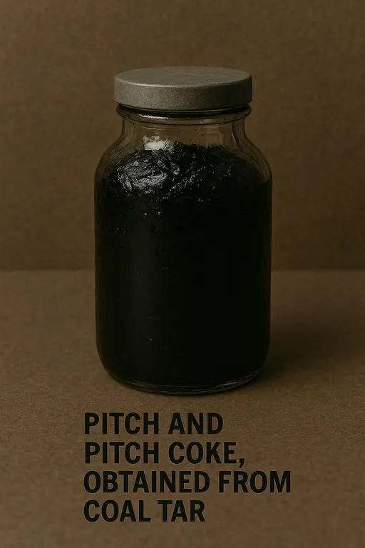 Pitch and pitch coke, obtained from coal tar